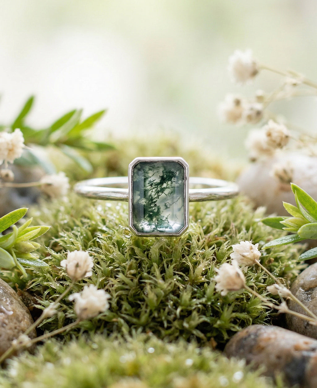 Basil - Moss Agate