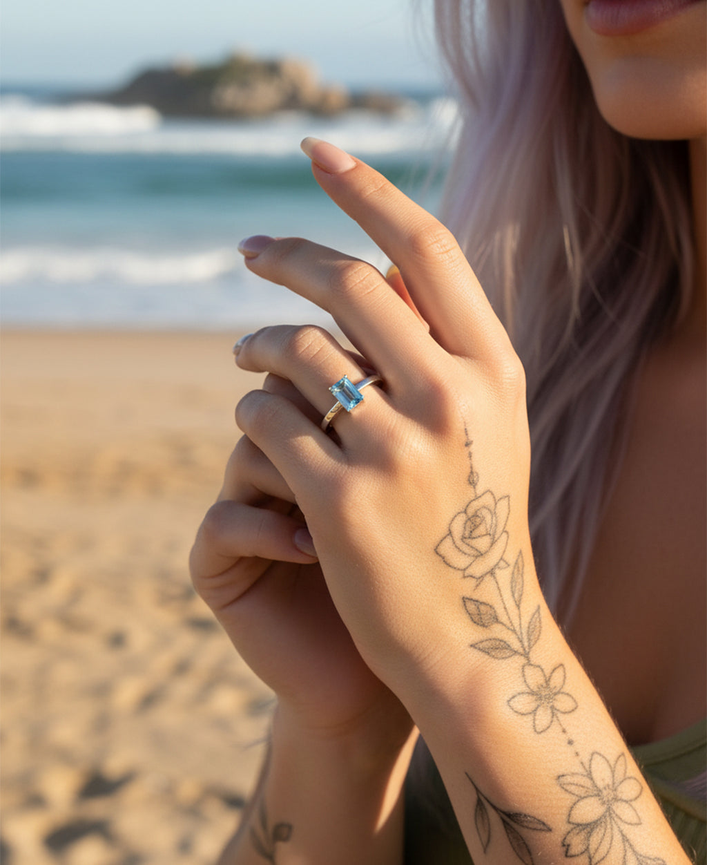 Marieke - Swiss Blue Topaz