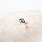 Teal Sapphire; 9ct yellow gold; Pendant; Charm; Indigo Finery; Fine Jewellery; Natural Sapphire